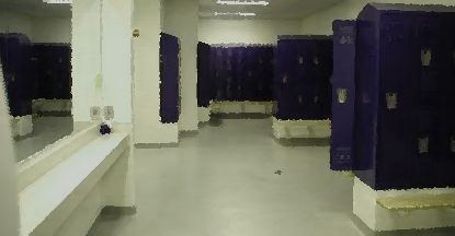 A locker room