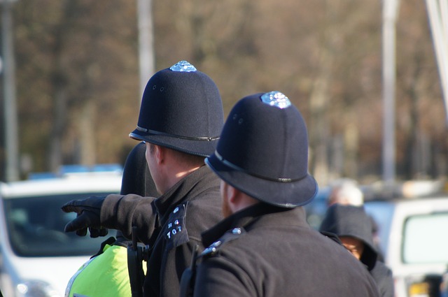 File:Police officers at the ready.jpg