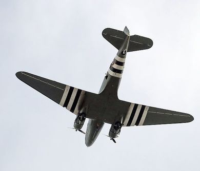 A plane of the same type as the occasionally spotted phantom Dakota