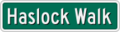 Haslock Walk sign.png
