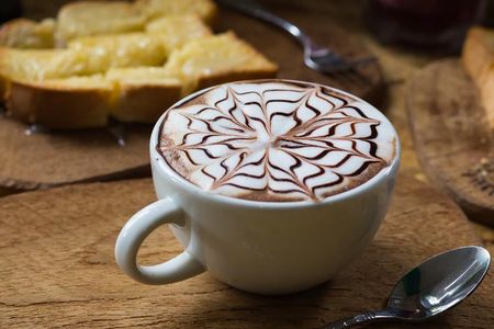 Snowflake cappuccino