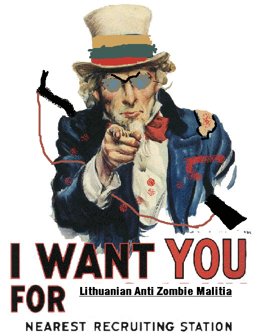 Lithuanian Uncle Sam says Join up today