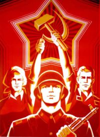 Red October propaganda poster.